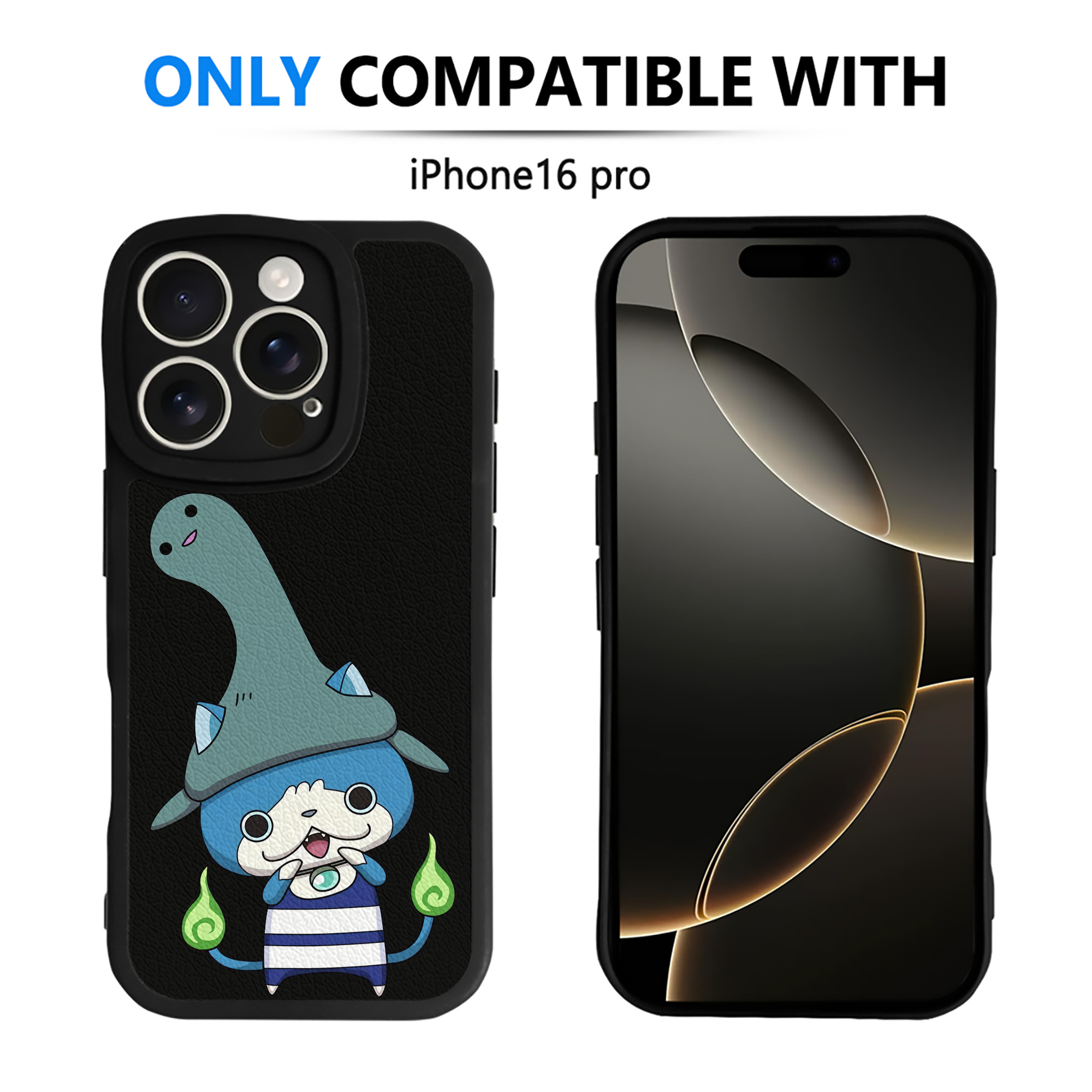（画像用） 妖怪ウォッチ Yo-kai Watch 【iPhone 16シリーズ対応】シリコンスマホケース（レザー調） 材質：シリコン